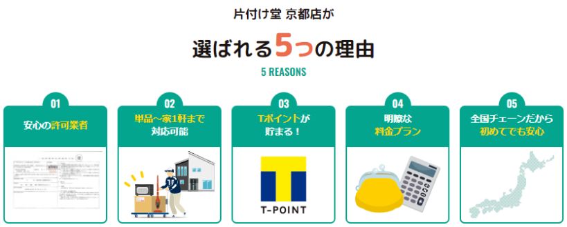 片付け堂京都店が選ばれる理由